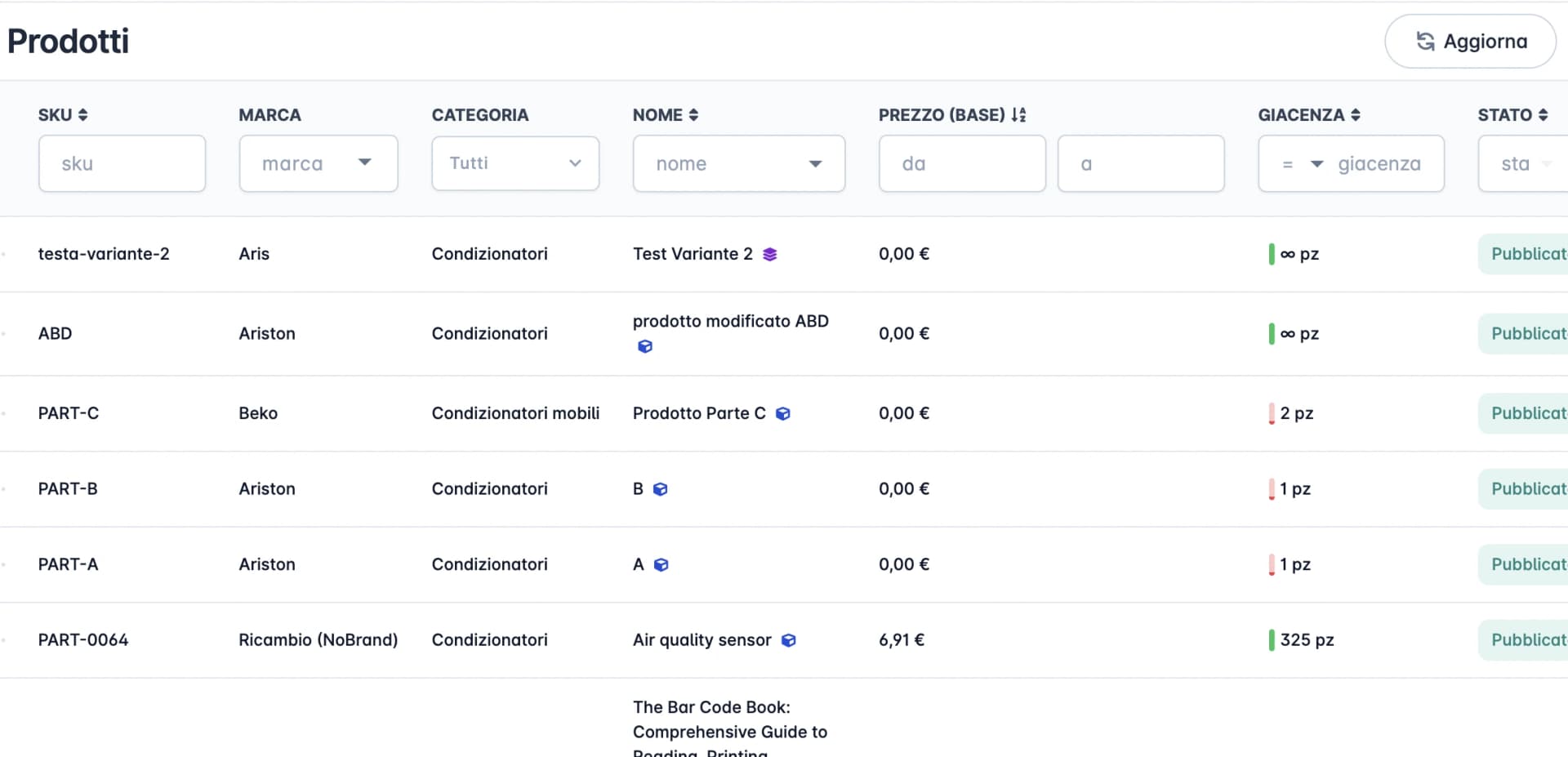 Product Catalog & Variants